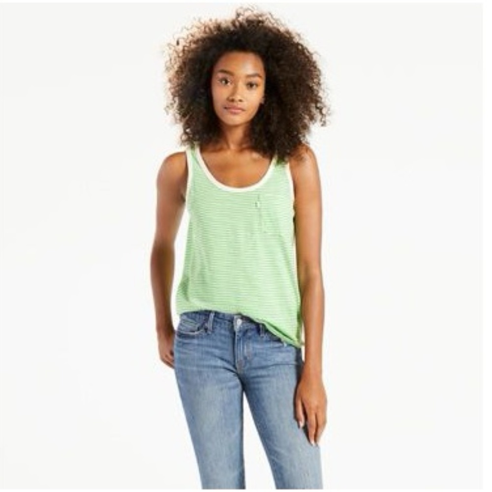 Levi's The Perfect Tank Top Green Size XS XL